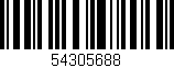 Código de barras (EAN, GTIN, SKU, ISBN): '54305688'