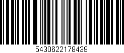 Código de barras (EAN, GTIN, SKU, ISBN): '5430622178439'