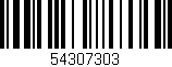 Código de barras (EAN, GTIN, SKU, ISBN): '54307303'
