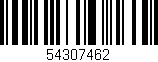 Código de barras (EAN, GTIN, SKU, ISBN): '54307462'