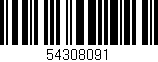 Código de barras (EAN, GTIN, SKU, ISBN): '54308091'