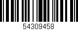 Código de barras (EAN, GTIN, SKU, ISBN): '54309458'