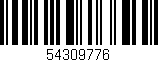 Código de barras (EAN, GTIN, SKU, ISBN): '54309776'