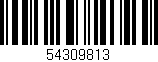 Código de barras (EAN, GTIN, SKU, ISBN): '54309813'
