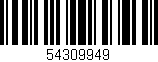 Código de barras (EAN, GTIN, SKU, ISBN): '54309949'