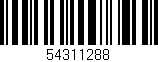 Código de barras (EAN, GTIN, SKU, ISBN): '54311288'