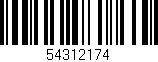 Código de barras (EAN, GTIN, SKU, ISBN): '54312174'