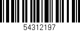 Código de barras (EAN, GTIN, SKU, ISBN): '54312197'
