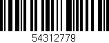 Código de barras (EAN, GTIN, SKU, ISBN): '54312779'