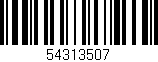 Código de barras (EAN, GTIN, SKU, ISBN): '54313507'