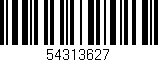 Código de barras (EAN, GTIN, SKU, ISBN): '54313627'