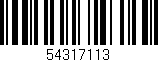 Código de barras (EAN, GTIN, SKU, ISBN): '54317113'
