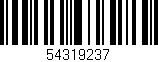 Código de barras (EAN, GTIN, SKU, ISBN): '54319237'