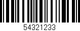 Código de barras (EAN, GTIN, SKU, ISBN): '54321233'