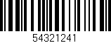 Código de barras (EAN, GTIN, SKU, ISBN): '54321241'