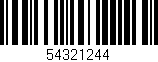 Código de barras (EAN, GTIN, SKU, ISBN): '54321244'