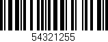 Código de barras (EAN, GTIN, SKU, ISBN): '54321255'