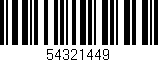 Código de barras (EAN, GTIN, SKU, ISBN): '54321449'