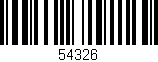 Código de barras (EAN, GTIN, SKU, ISBN): '54326'
