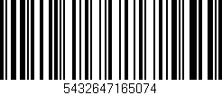 Código de barras (EAN, GTIN, SKU, ISBN): '5432647165074'