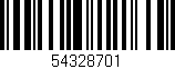 Código de barras (EAN, GTIN, SKU, ISBN): '54328701'
