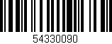 Código de barras (EAN, GTIN, SKU, ISBN): '54330090'