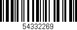 Código de barras (EAN, GTIN, SKU, ISBN): '54332269'