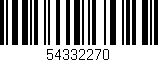 Código de barras (EAN, GTIN, SKU, ISBN): '54332270'