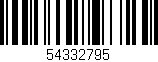 Código de barras (EAN, GTIN, SKU, ISBN): '54332795'