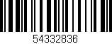 Código de barras (EAN, GTIN, SKU, ISBN): '54332836'