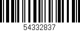 Código de barras (EAN, GTIN, SKU, ISBN): '54332837'