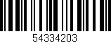 Código de barras (EAN, GTIN, SKU, ISBN): '54334203'