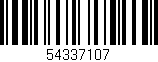 Código de barras (EAN, GTIN, SKU, ISBN): '54337107'