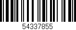 Código de barras (EAN, GTIN, SKU, ISBN): '54337855'