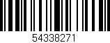 Código de barras (EAN, GTIN, SKU, ISBN): '54338271'