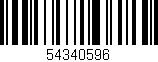 Código de barras (EAN, GTIN, SKU, ISBN): '54340596'