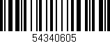 Código de barras (EAN, GTIN, SKU, ISBN): '54340605'