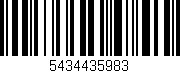 Código de barras (EAN, GTIN, SKU, ISBN): '5434435983'