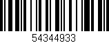 Código de barras (EAN, GTIN, SKU, ISBN): '54344933'