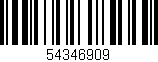 Código de barras (EAN, GTIN, SKU, ISBN): '54346909'