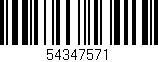 Código de barras (EAN, GTIN, SKU, ISBN): '54347571'