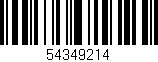 Código de barras (EAN, GTIN, SKU, ISBN): '54349214'