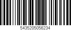 Código de barras (EAN, GTIN, SKU, ISBN): '5435205056234'