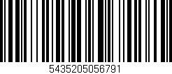Código de barras (EAN, GTIN, SKU, ISBN): '5435205056791'