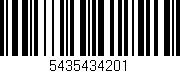 Código de barras (EAN, GTIN, SKU, ISBN): '5435434201'