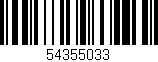 Código de barras (EAN, GTIN, SKU, ISBN): '54355033'