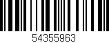 Código de barras (EAN, GTIN, SKU, ISBN): '54355963'