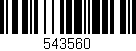 Código de barras (EAN, GTIN, SKU, ISBN): '543560'