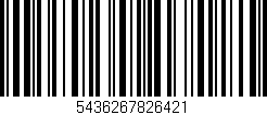 Código de barras (EAN, GTIN, SKU, ISBN): '5436267826421'