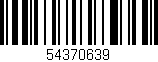 Código de barras (EAN, GTIN, SKU, ISBN): '54370639'
